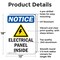 Signmission Electrical Panels Inside, 12 in W x Rectangle, Aluminum OS-2PACK-NS-A-1218-V-11674 - alternate 2